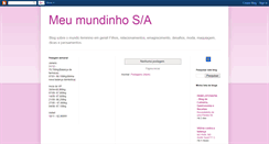 Desktop Screenshot of meumundinhosa.blogspot.com