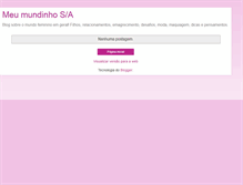 Tablet Screenshot of meumundinhosa.blogspot.com