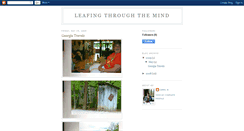 Desktop Screenshot of leafingthroughthemind.blogspot.com