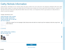 Tablet Screenshot of informationcathynichols.blogspot.com