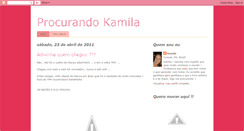 Desktop Screenshot of procurandokamila.blogspot.com