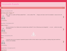 Tablet Screenshot of procurandokamila.blogspot.com