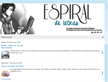 Tablet Screenshot of espiral-deletras.blogspot.com