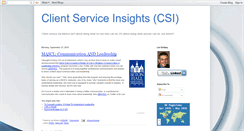 Desktop Screenshot of clientserviceinsights.blogspot.com