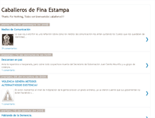 Tablet Screenshot of caballerosdefinaestampaclub.blogspot.com