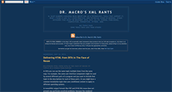 Desktop Screenshot of drmacros-xml-rants.blogspot.com