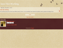Tablet Screenshot of inter-net-working.blogspot.com