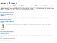 Tablet Screenshot of menekseilehalildizi.blogspot.com