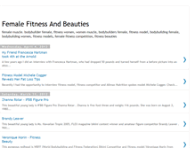 Tablet Screenshot of female-fitness-and-beauties.blogspot.com