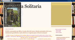 Desktop Screenshot of guerrerasolitaria.blogspot.com