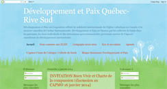 Desktop Screenshot of dveloppementetpaixqubec-rivesud.blogspot.com