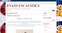 Desktop Screenshot of evansencaustics.blogspot.com
