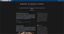 Desktop Screenshot of medschoolmemoirs.blogspot.com