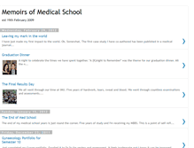 Tablet Screenshot of medschoolmemoirs.blogspot.com