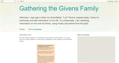 Desktop Screenshot of gatheringthegivens.blogspot.com