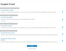 Tablet Screenshot of couponcrawl.blogspot.com