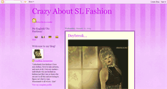 Desktop Screenshot of crazyaboutslfashion.blogspot.com