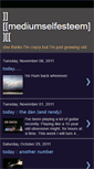 Mobile Screenshot of mediumselfesteem.blogspot.com