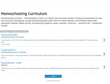 Tablet Screenshot of homeschooling-curriculum.blogspot.com