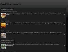 Tablet Screenshot of postresextremos.blogspot.com