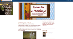 Desktop Screenshot of momto2monkeys.blogspot.com