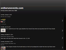 Tablet Screenshot of ontherunevents.blogspot.com