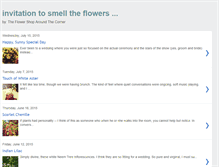 Tablet Screenshot of invitationtosmelltheflowers.blogspot.com