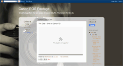 Desktop Screenshot of canoneosfootage.blogspot.com
