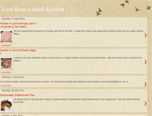 Tablet Screenshot of foodfromasmallkitchen.blogspot.com