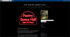 Desktop Screenshot of poetrydancehall.blogspot.com