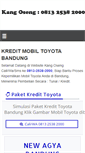 Mobile Screenshot of kreditmobiltoyotabandung.blogspot.com