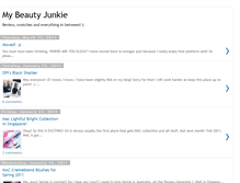 Tablet Screenshot of mybeautyjunkie.blogspot.com