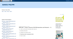 Desktop Screenshot of ignoupgcpm.blogspot.com