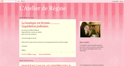 Desktop Screenshot of latelierderegine.blogspot.com