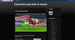 Desktop Screenshot of cancionesparatodoelmundo.blogspot.com