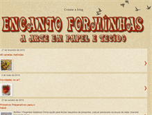 Tablet Screenshot of encantoforminhas.blogspot.com