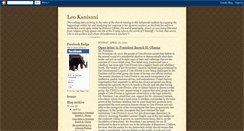 Desktop Screenshot of leo-kanisani.blogspot.com