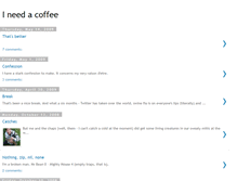 Tablet Screenshot of ineedacoffee.blogspot.com