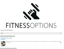 Tablet Screenshot of fitnessoptions.blogspot.com