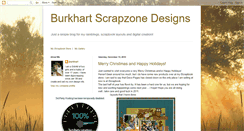 Desktop Screenshot of burkhartscrapzone.blogspot.com