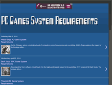 Tablet Screenshot of pcgamessystemrequirements.blogspot.com