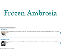 Tablet Screenshot of frozenambrosia.blogspot.com