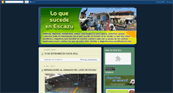 Desktop Screenshot of loquesucedeenescazu.blogspot.com