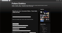 Desktop Screenshot of esteticafofano.blogspot.com