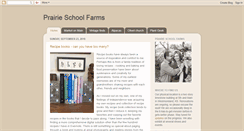 Desktop Screenshot of prairieschoolfarms.blogspot.com