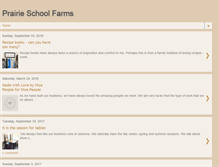 Tablet Screenshot of prairieschoolfarms.blogspot.com