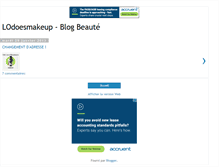 Tablet Screenshot of lodoesmakeup.blogspot.com