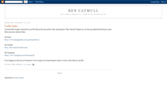 Desktop Screenshot of bencatmull.blogspot.com
