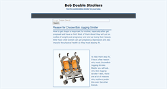 Desktop Screenshot of bobdouble-strollers.blogspot.com