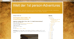 Desktop Screenshot of 1stpersonblog.blogspot.com